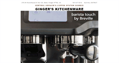 Desktop Screenshot of gingerskitchenware.com